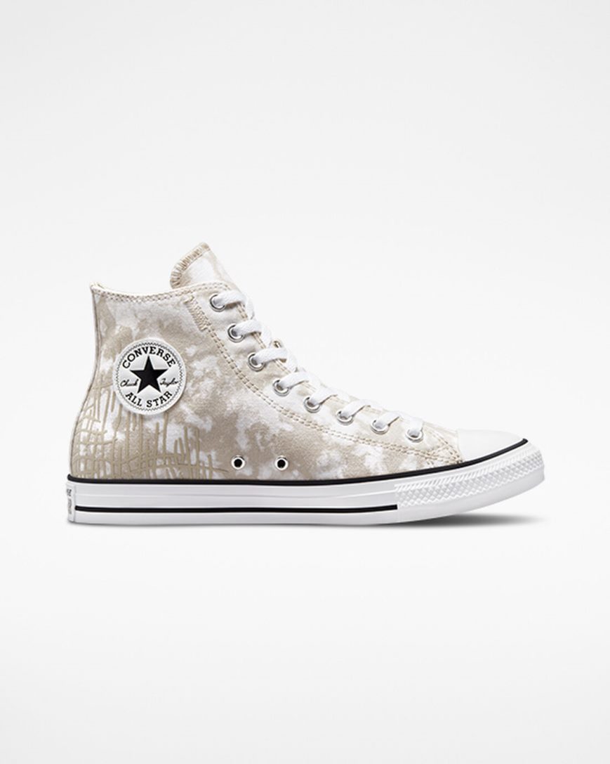 Zapatillas Altas Converse Chuck Taylor All Star Dip Dye Mujer Gris Blancas Negras | PE WLE5P2